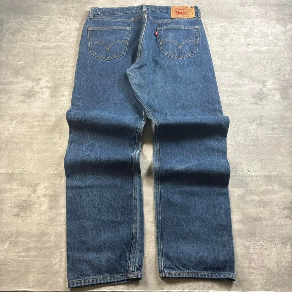 Levi's 501XX Jeans Mens 36x33 Dark Wash Vintage 90s Button Fly